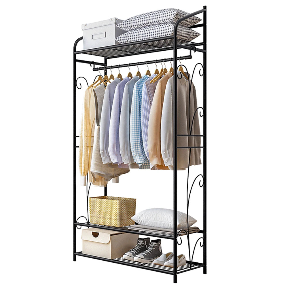 Heavy Duty Clothes Rack with Shelves