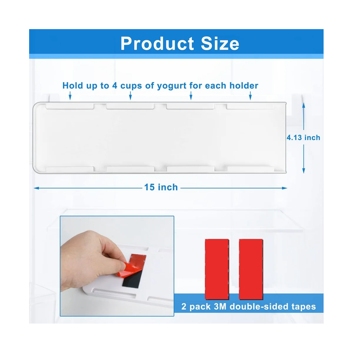 Sliding Yogurt Organizer for Fridge