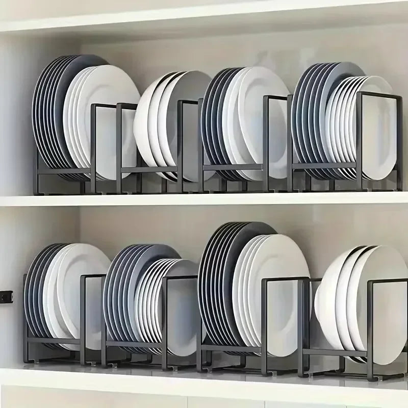 Kitchen Cabinet Plate Storage Rack