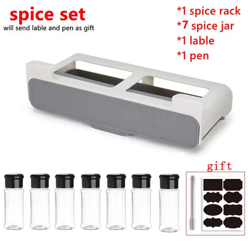 Wall-Mounted Spice Storage Rack