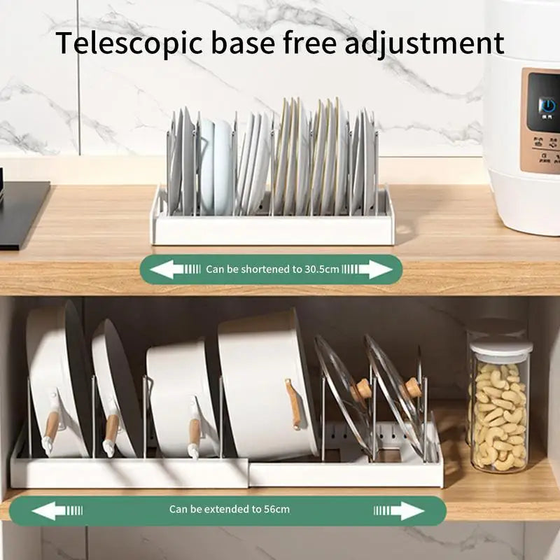 Expandable Pot & Pan Organizer Rack