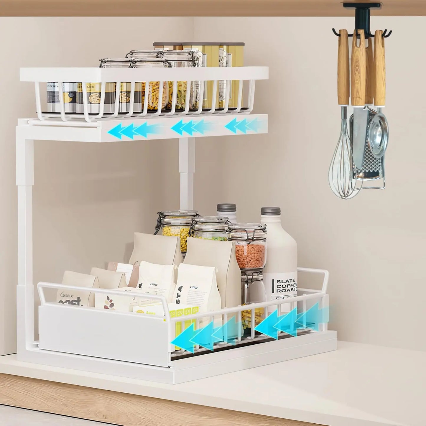 Slim 2-Tier Under-Sink Organizer