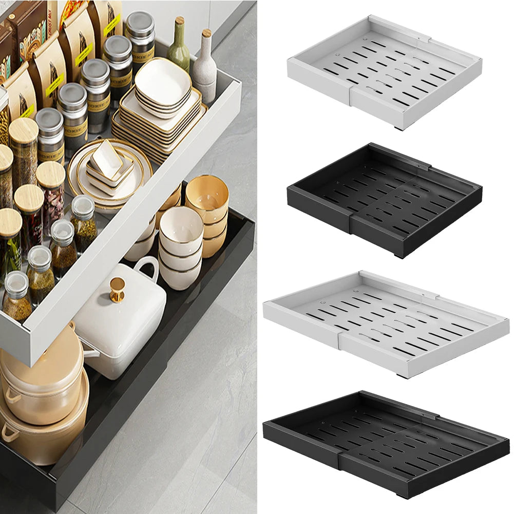 Expandable Pull-Out Cabinet Organizer