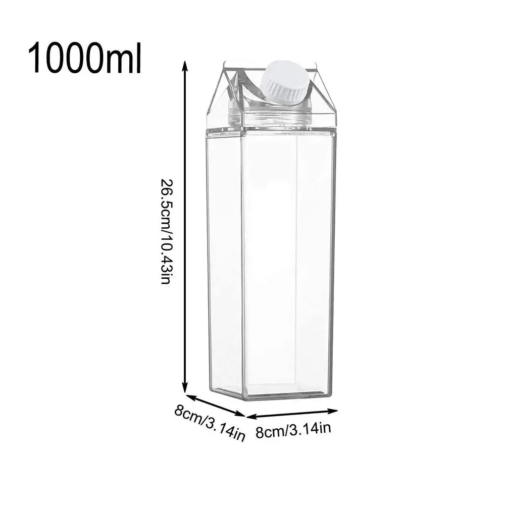 2Pcs Clear Leakproof Juice Bottles