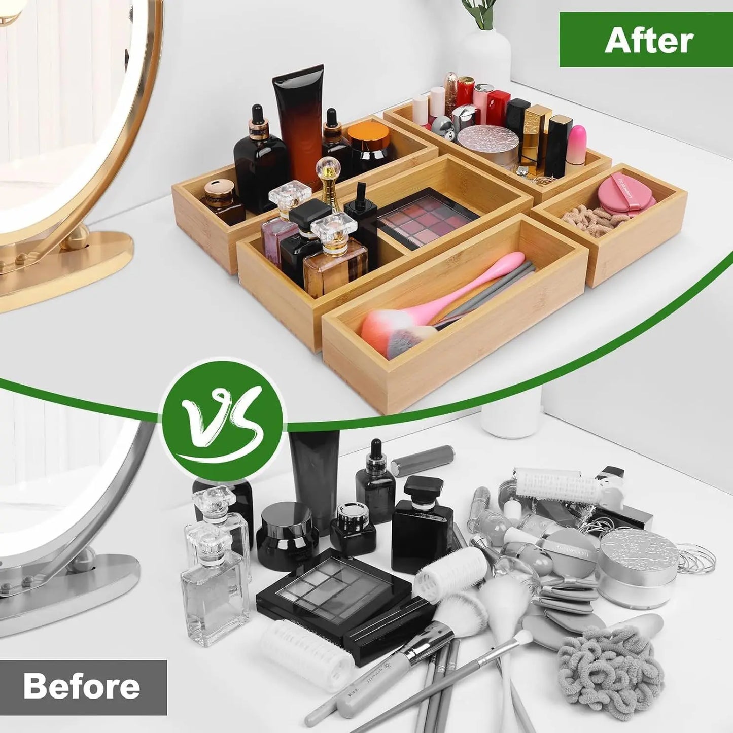 Bamboo Desktop Storage Box