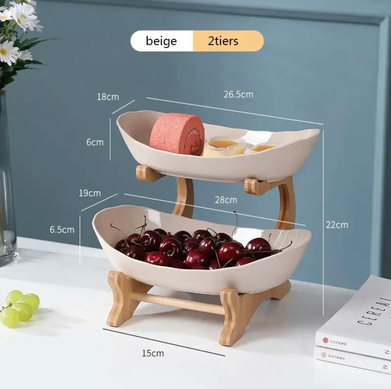 Partitioned Tableware Fruit & Snack Tray