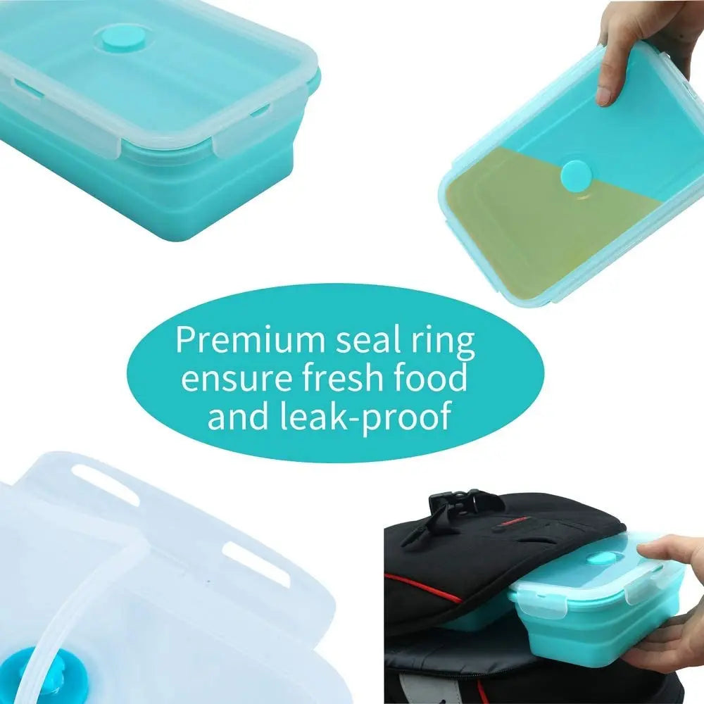 4-Piece Collapsible Silicone Food Containers