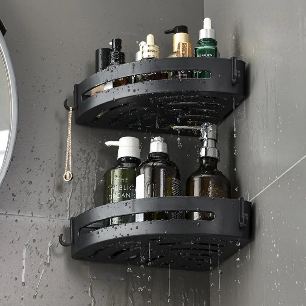 No-Punch Bathroom Shelf