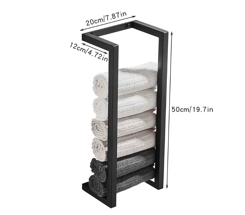 Wall-Mounted Towel and toilet paper Rack