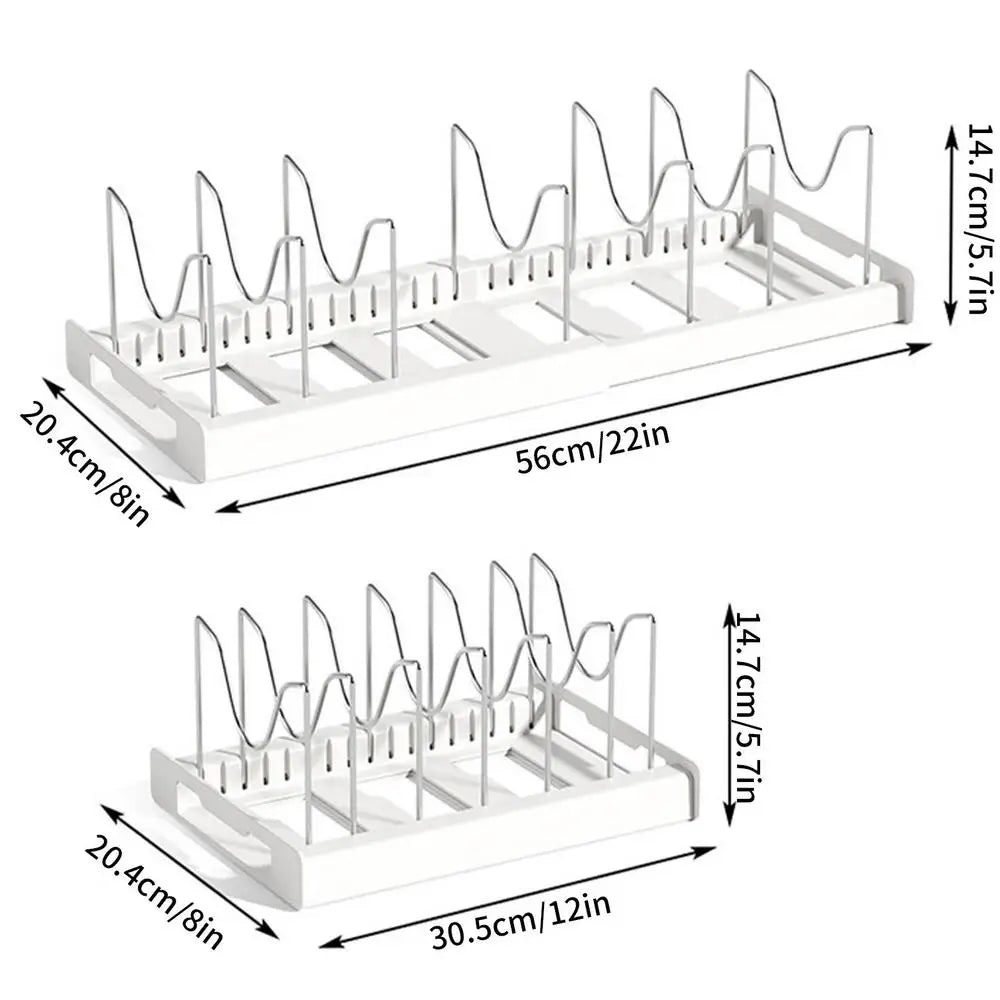 Expandable Pot & Pan Organizer Rack