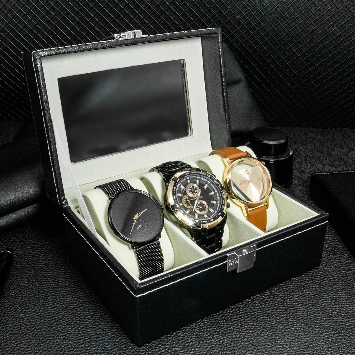 PU Leather Watch Display Box