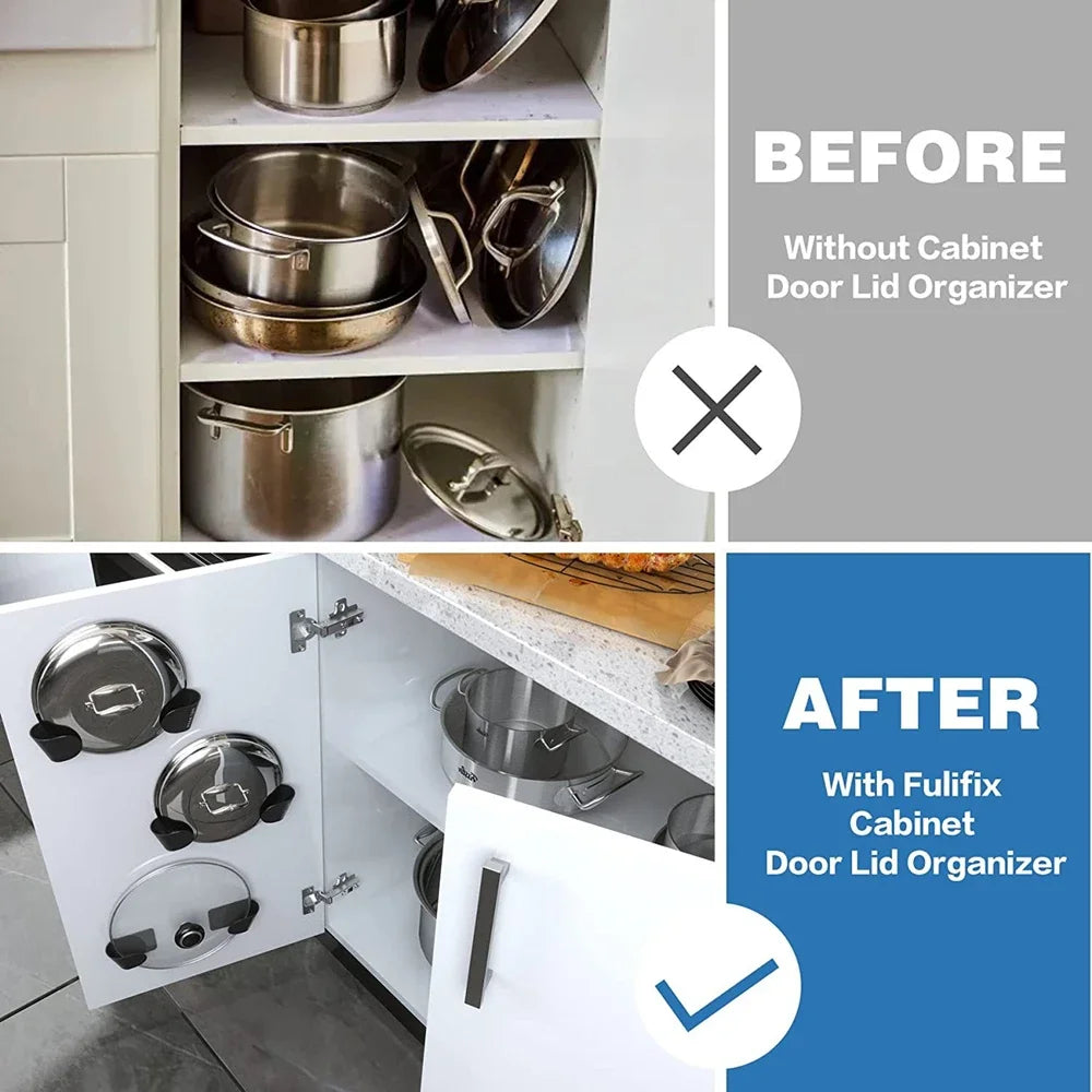 Wall-Mounted Pot Lid Holder