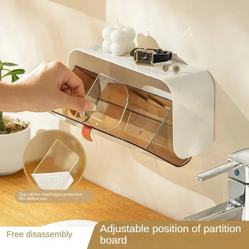 Wall-Mounted Toilet Storage Box