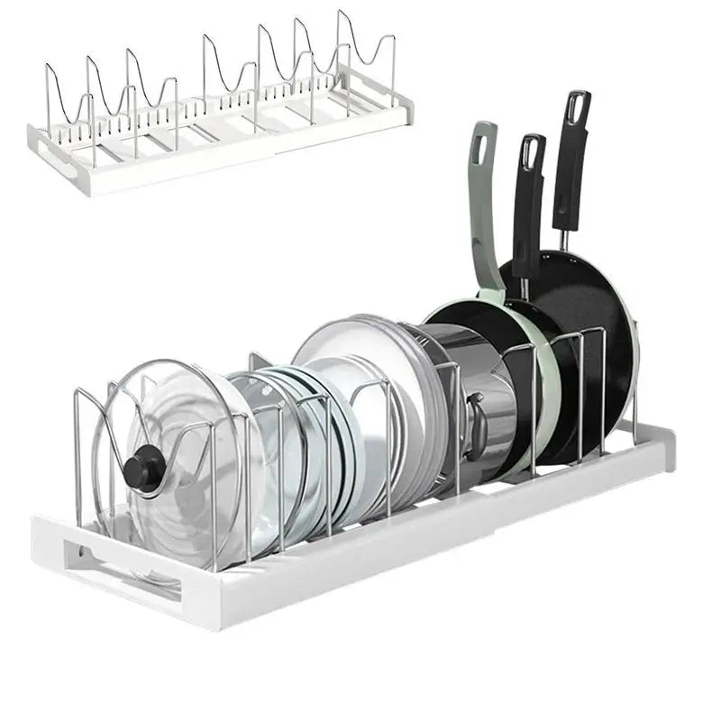 Expandable Pot & Pan Organizer Rack