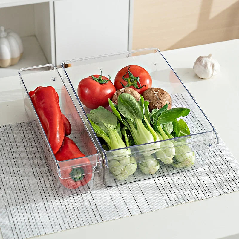 Clear Refrigerator Organizer Bin