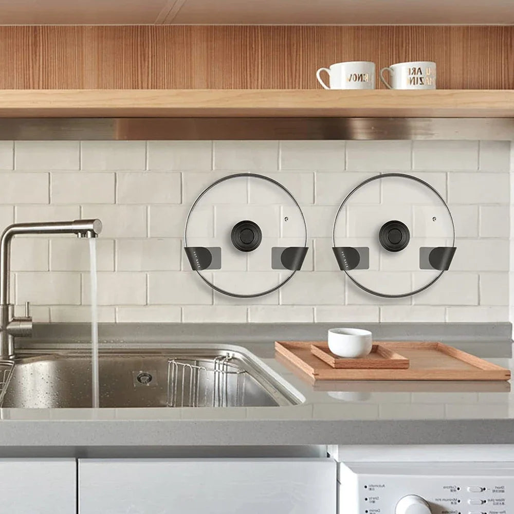 Wall-Mounted Pot Lid Holder