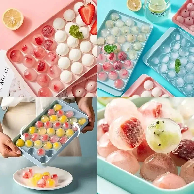 33-Grids Round Ice Ball Tray