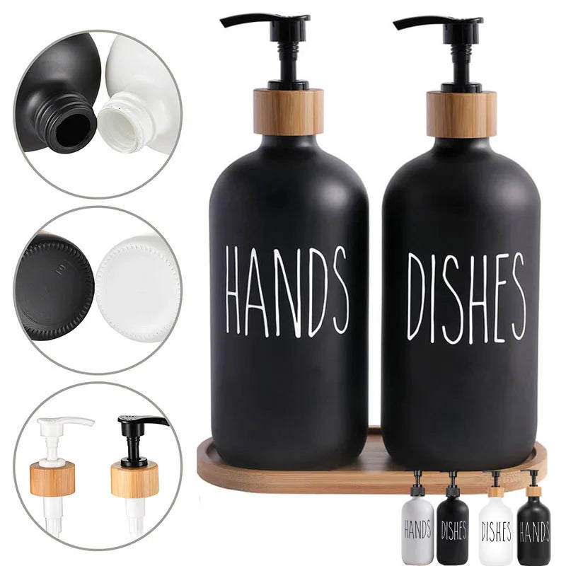 500ml Dishwashing Sink Soap Dispenser Set