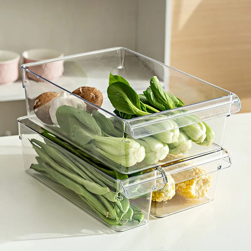 Clear Refrigerator Organizer Bin