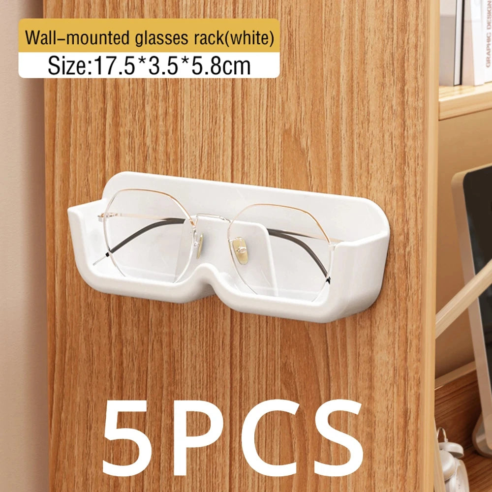 Wall-Mounted Glasses Display and Storage Rack