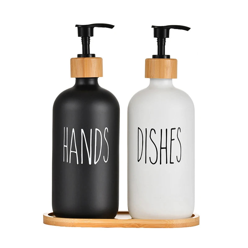 500ml Dishwashing Sink Soap Dispenser Set