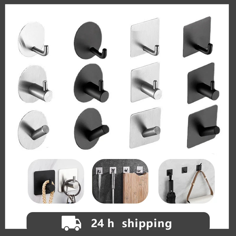 Stainless Steel Adhesive Wall Hook