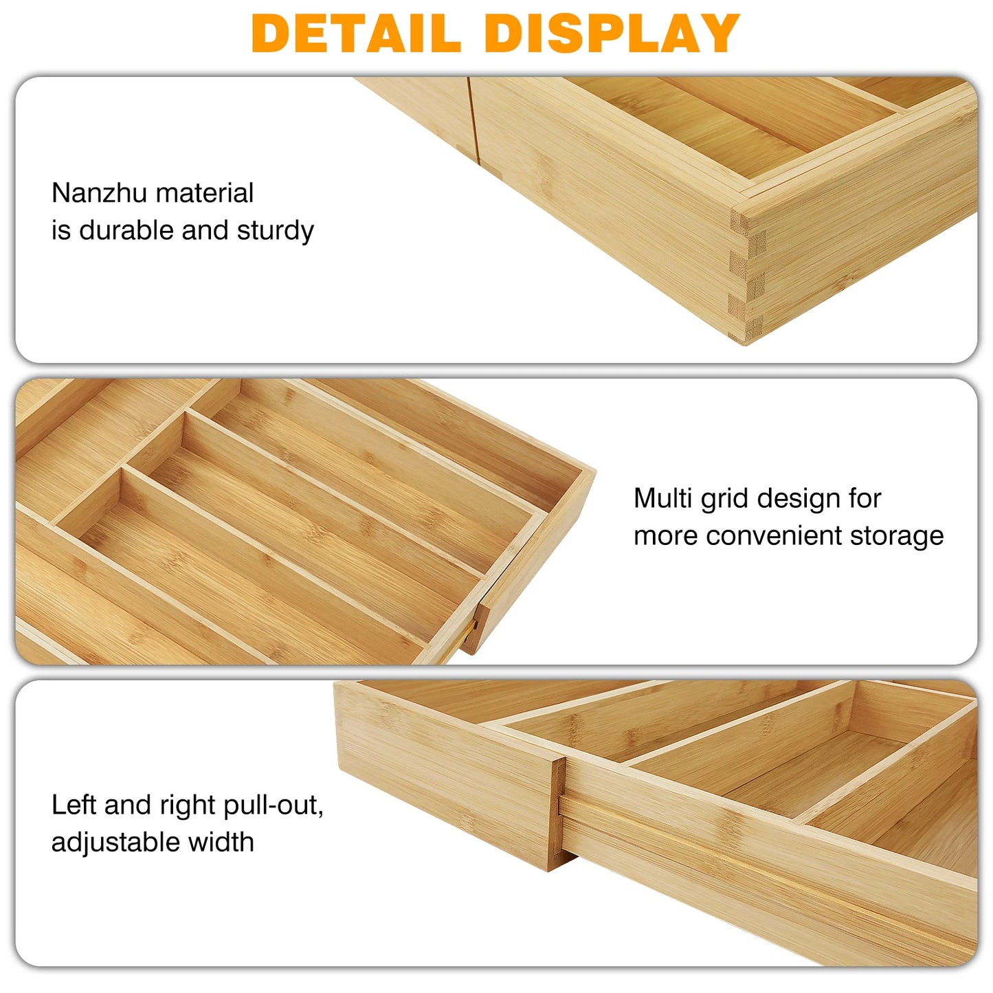 Cutlery Drawer Organizer Tray