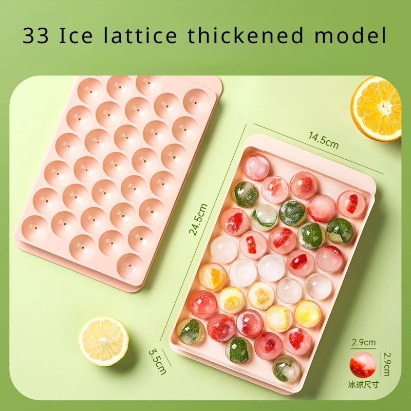 33-Grids Round Ice Ball Tray