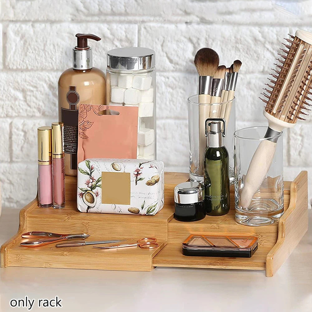 3-Tier Expandable Bamboo Rack