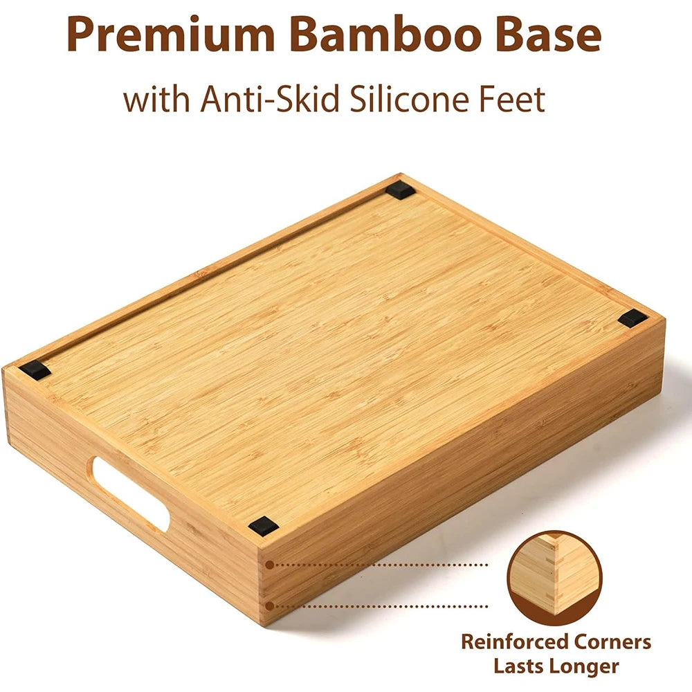 Bamboo Storage Organizer Box