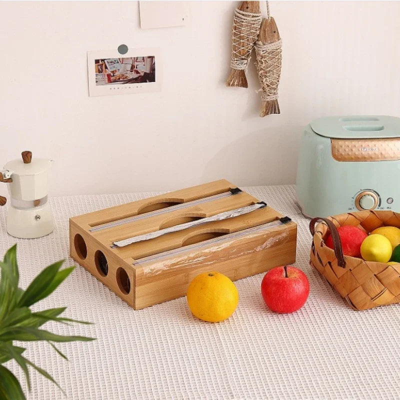 Bamboo Ziplock & Foil Dispenser