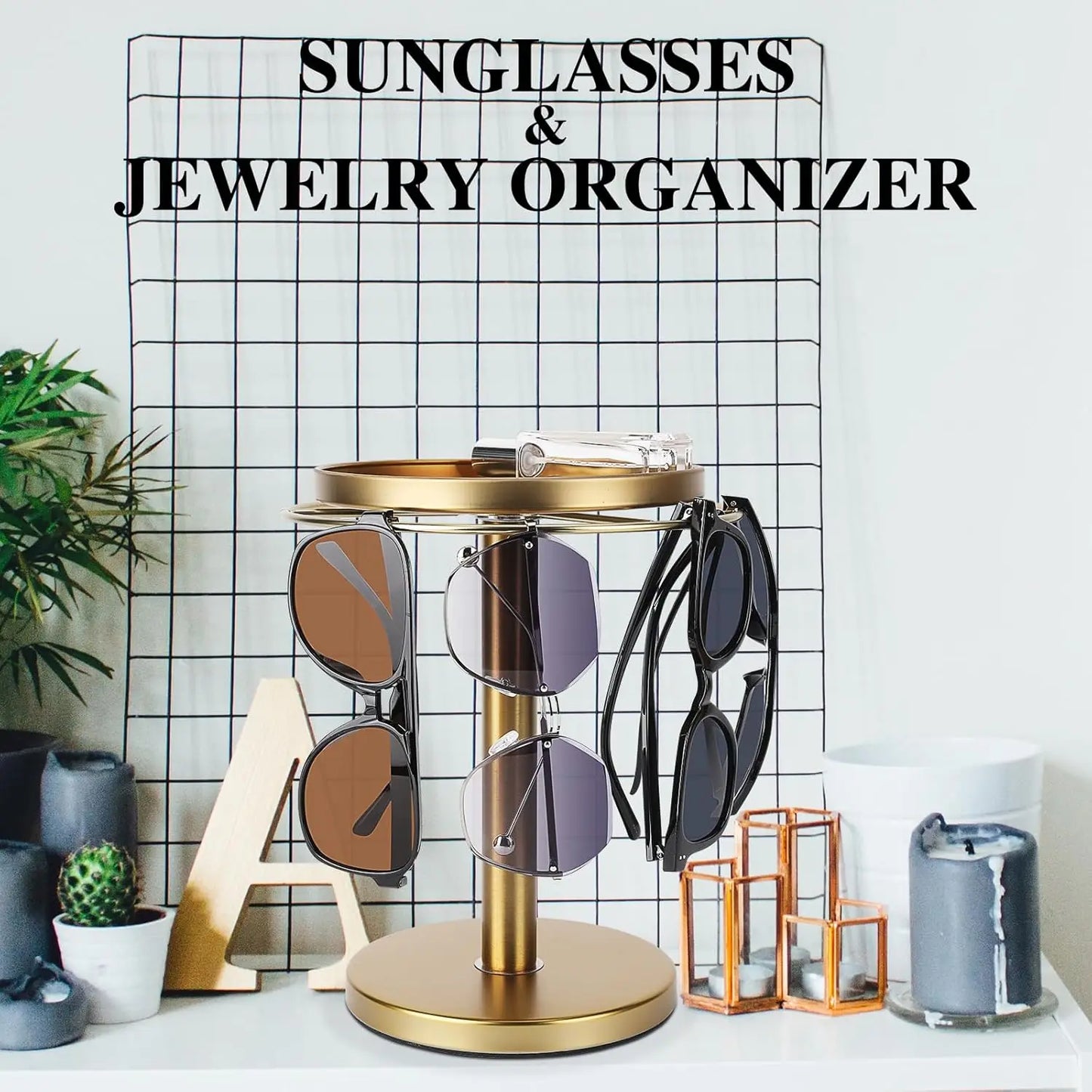 360° Rotating Sunglass Organizer