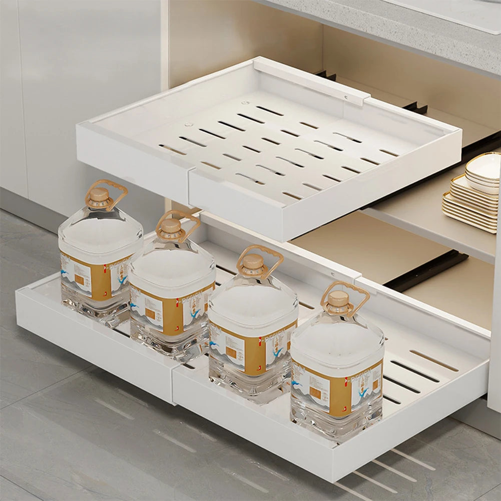 Expandable Pull-Out Cabinet Organizer
