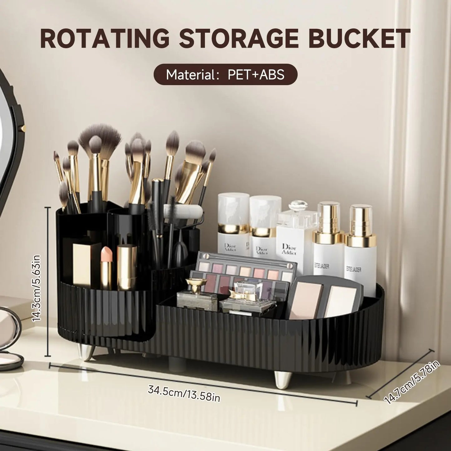 360° Rotating Makeup Organizer