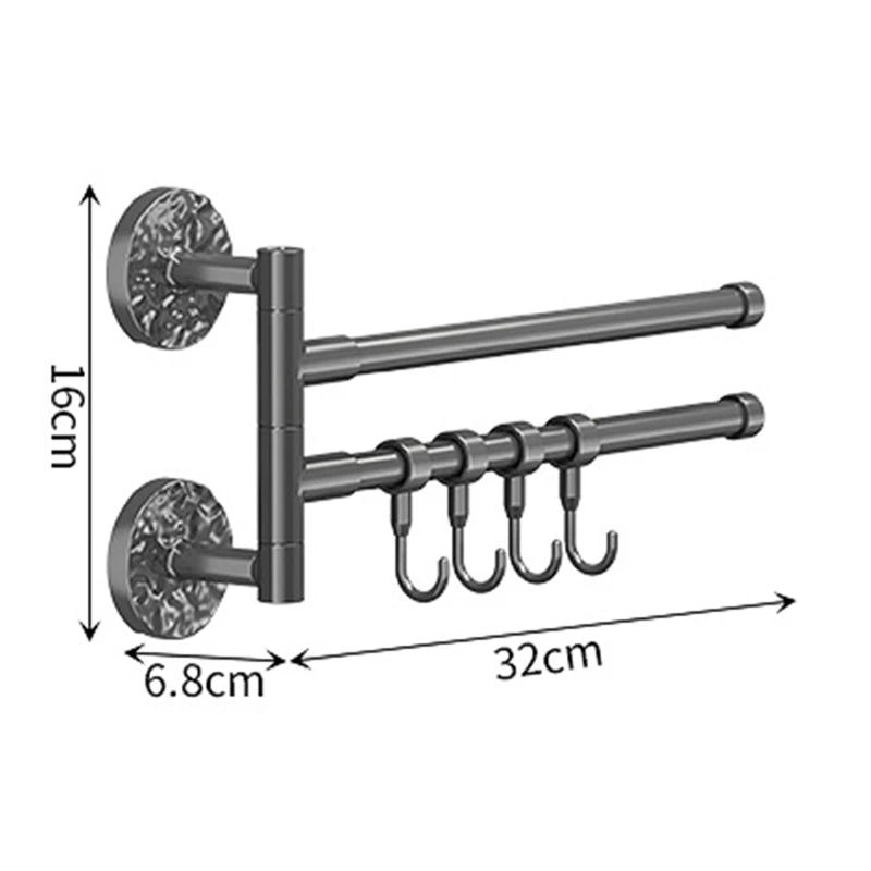 Rotatable Shower Towel Hanger