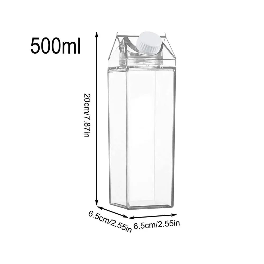 2Pcs Clear Leakproof Juice Bottles