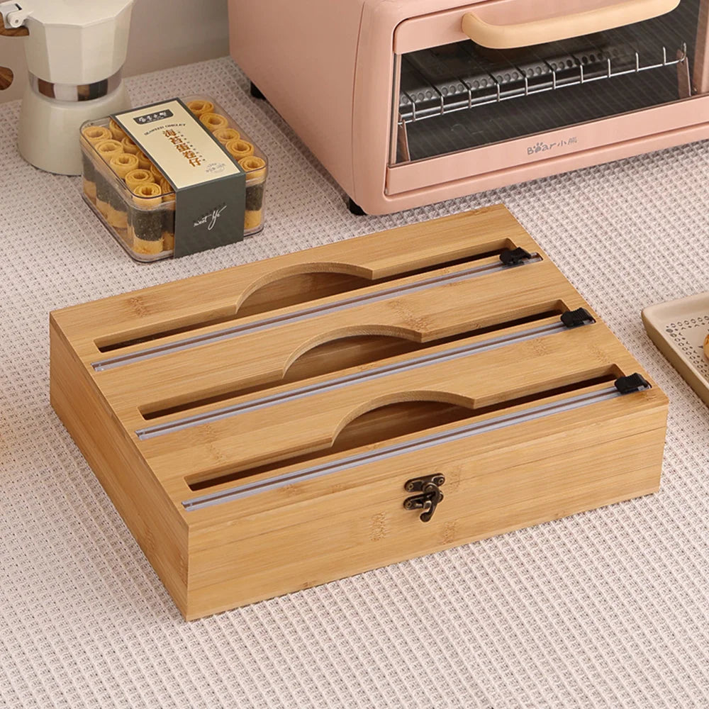 3-in-1 Bamboo Wrap Dispenser