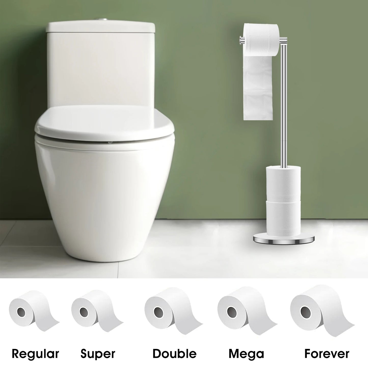 Freestanding Toilet Paper Holder