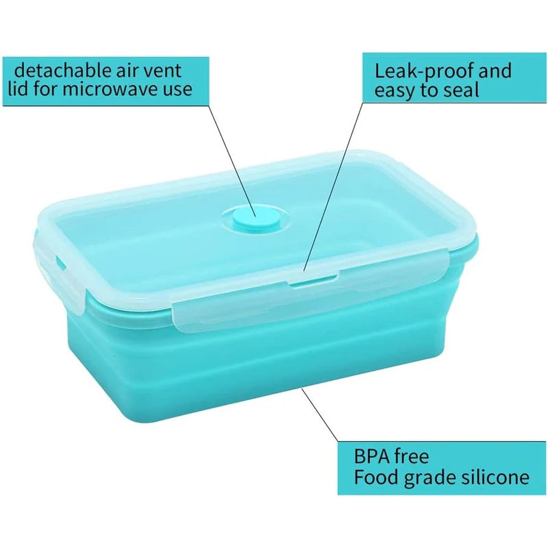 4-Piece Collapsible Silicone Food Containers