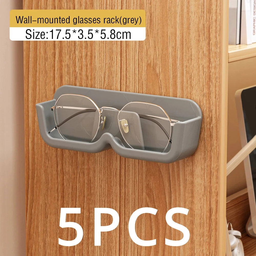 Wall-Mounted Glasses Display and Storage Rack