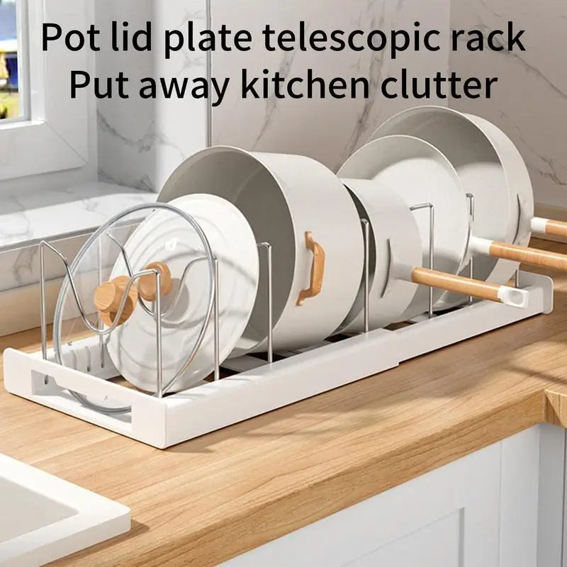 Expandable Pot & Pan Organizer Rack