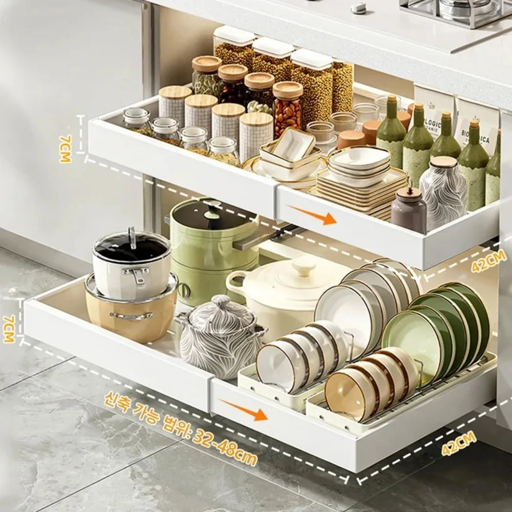 Pull-Out Kitchen Storage Rack