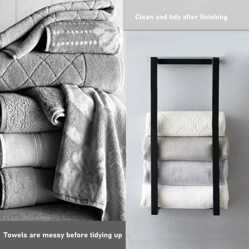 Wall-Mounted Towel and toilet paper Rack