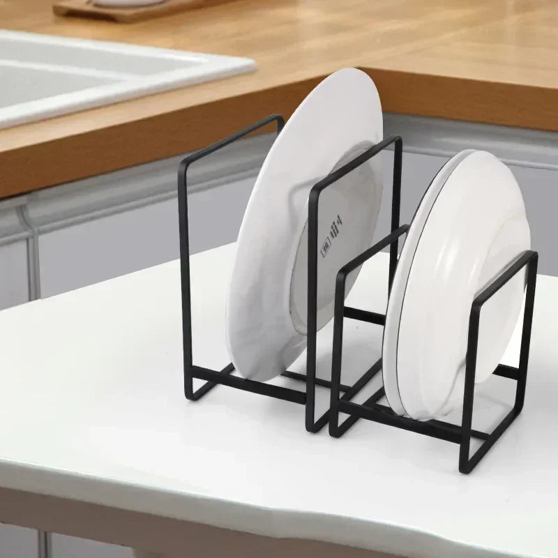 Kitchen Cabinet Plate Storage Rack