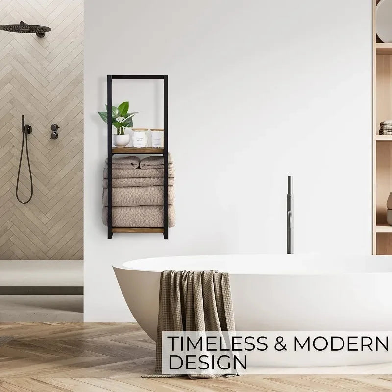Modern and Stylish 2-Tier Towel Rack