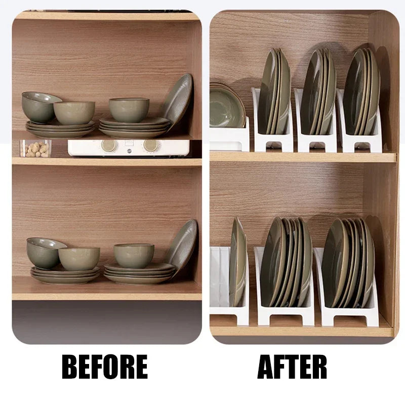 Kitchen Cabinet Plate Drying Rack