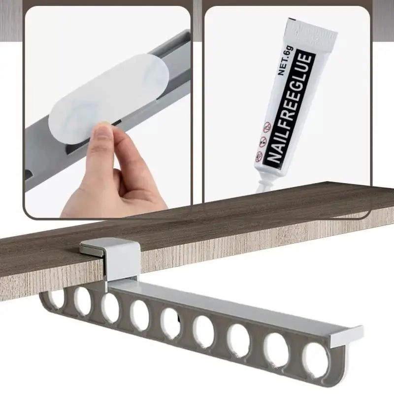 Adjustable Wardrobe Valet Rod