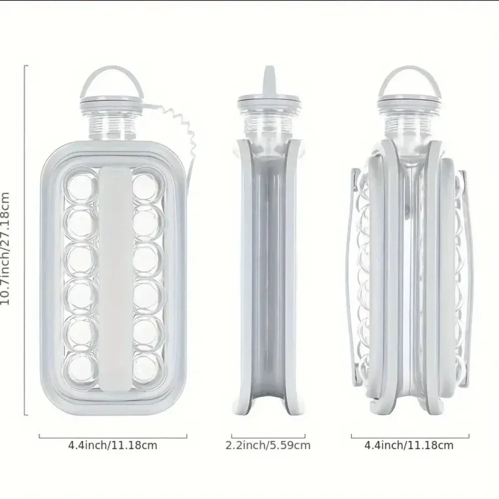 2-in-1 Folding Ice Maker Bottle