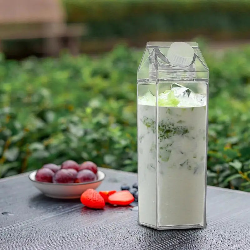 2Pcs Clear Leakproof Juice Bottles