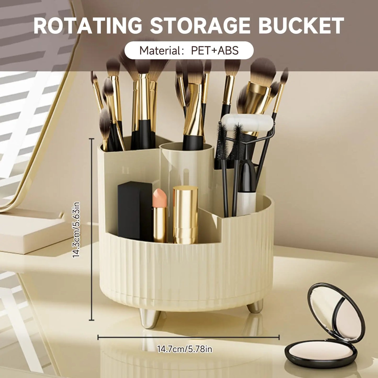 360° Rotating Makeup Organizer